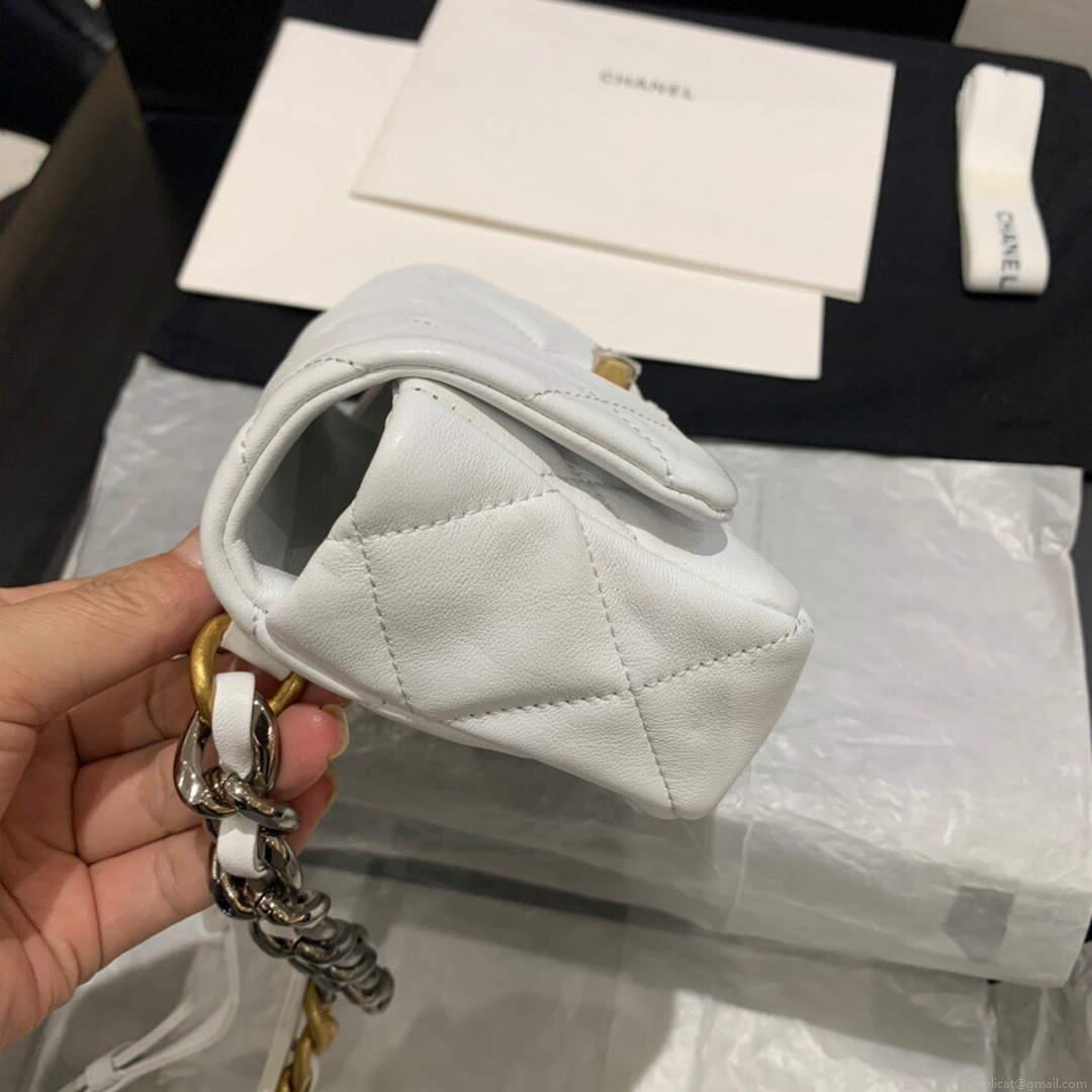 Chanel AS1163 Chanel Flap bag Lambskin White