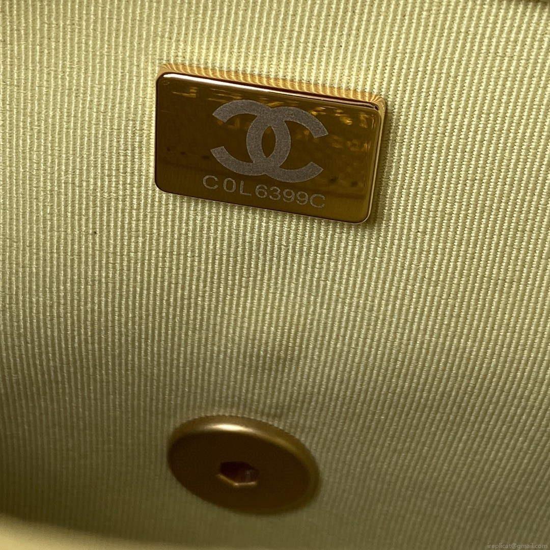 Chanel AS3108 Chanel Flap bag Grained Calfskin Yellow