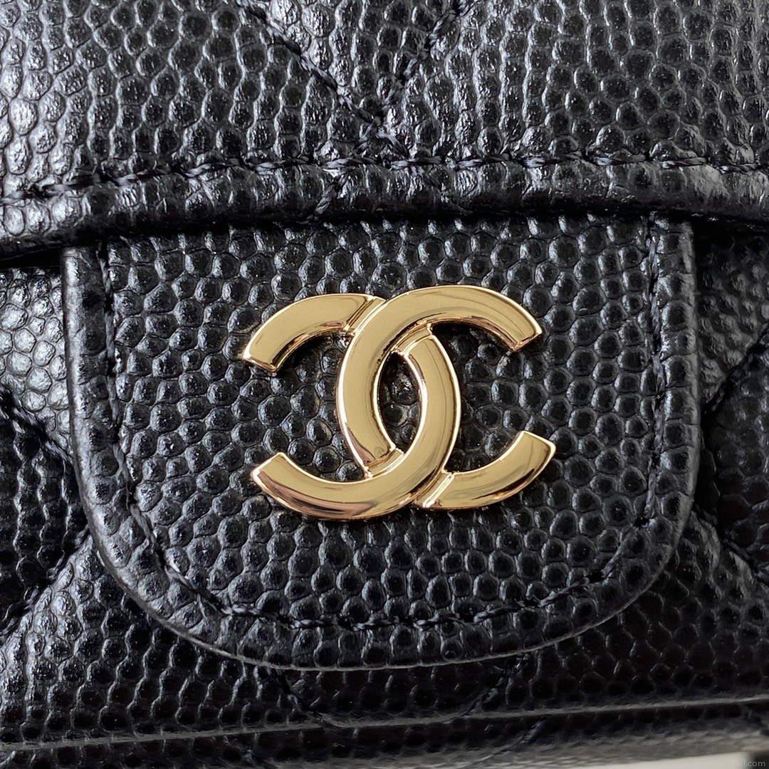 Chanel AP2305 Chanel Mini Flap bag Calfskin Blacck