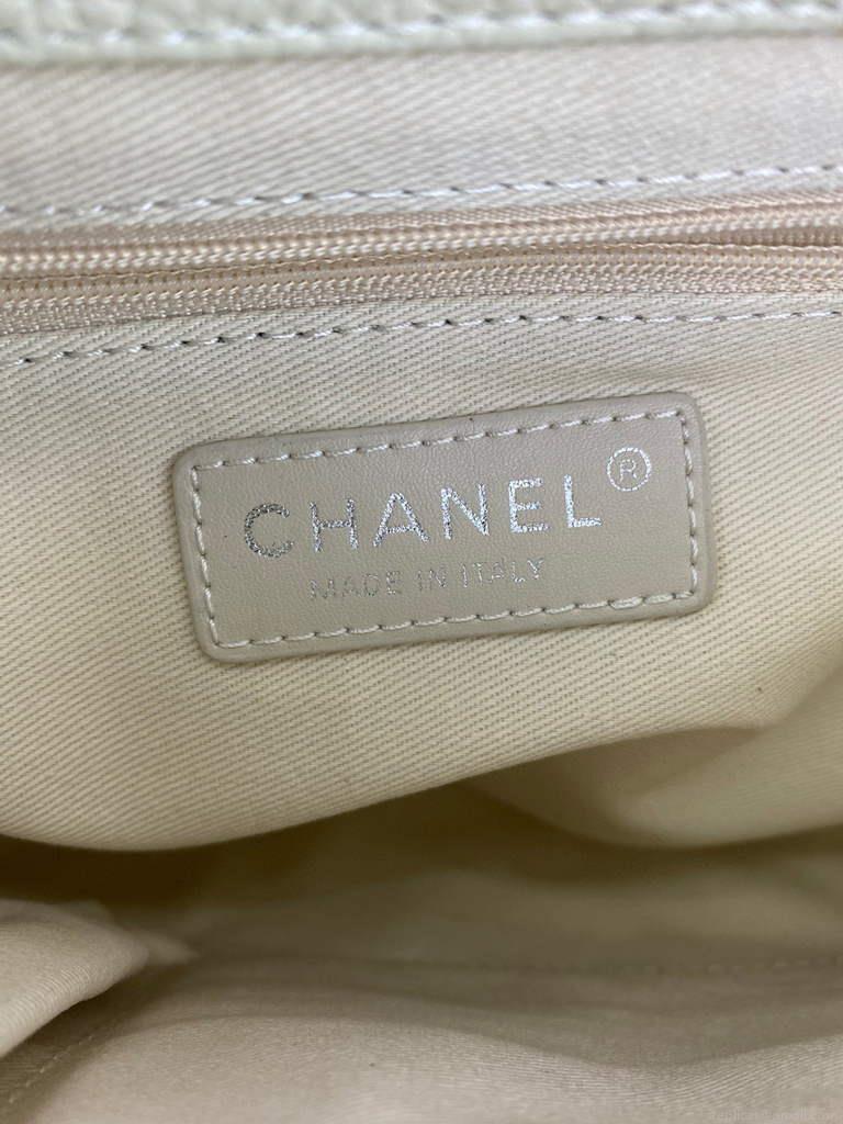 Chanel AS8095 Chanel Flap bag Calfskin White