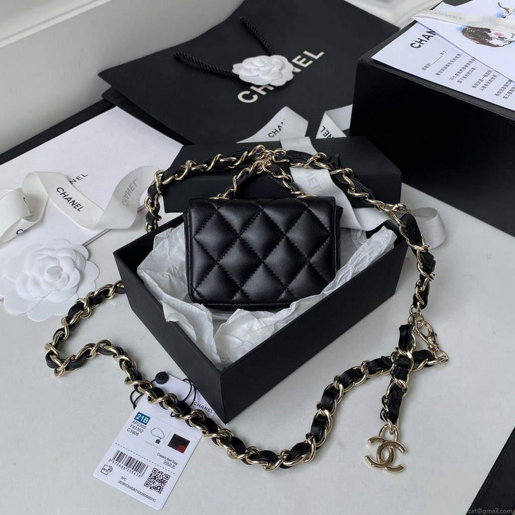 Chanel AP2305 Chanel Mini Flap bag Lambskin Black