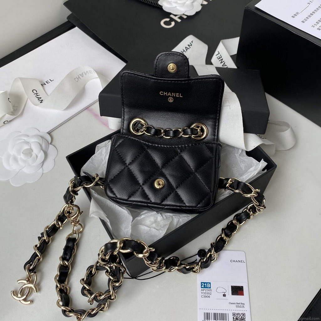 Chanel AP2305 Chanel Mini Flap bag Lambskin Black