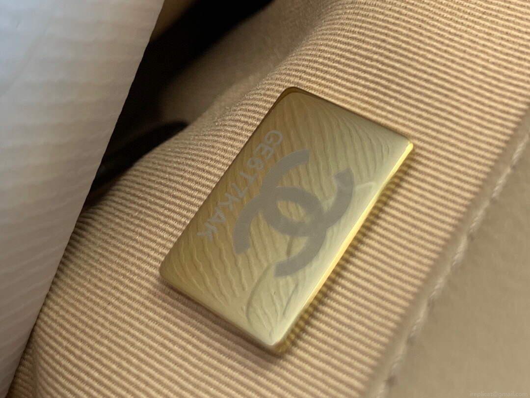 Chanel As1160 Chanel 19 Handbag Flap Lambskin Ocher Yellow Gold
