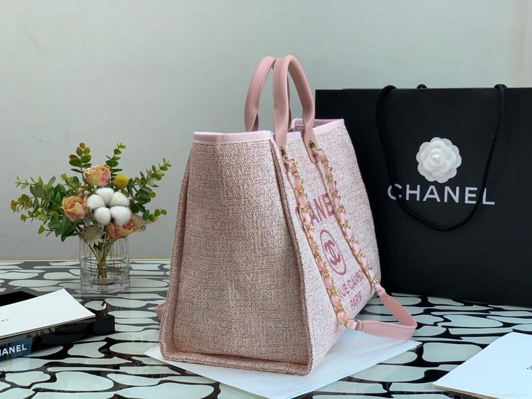 Chanel A66941 Chanel Large Shopping Bag Tote Shoulder Pink