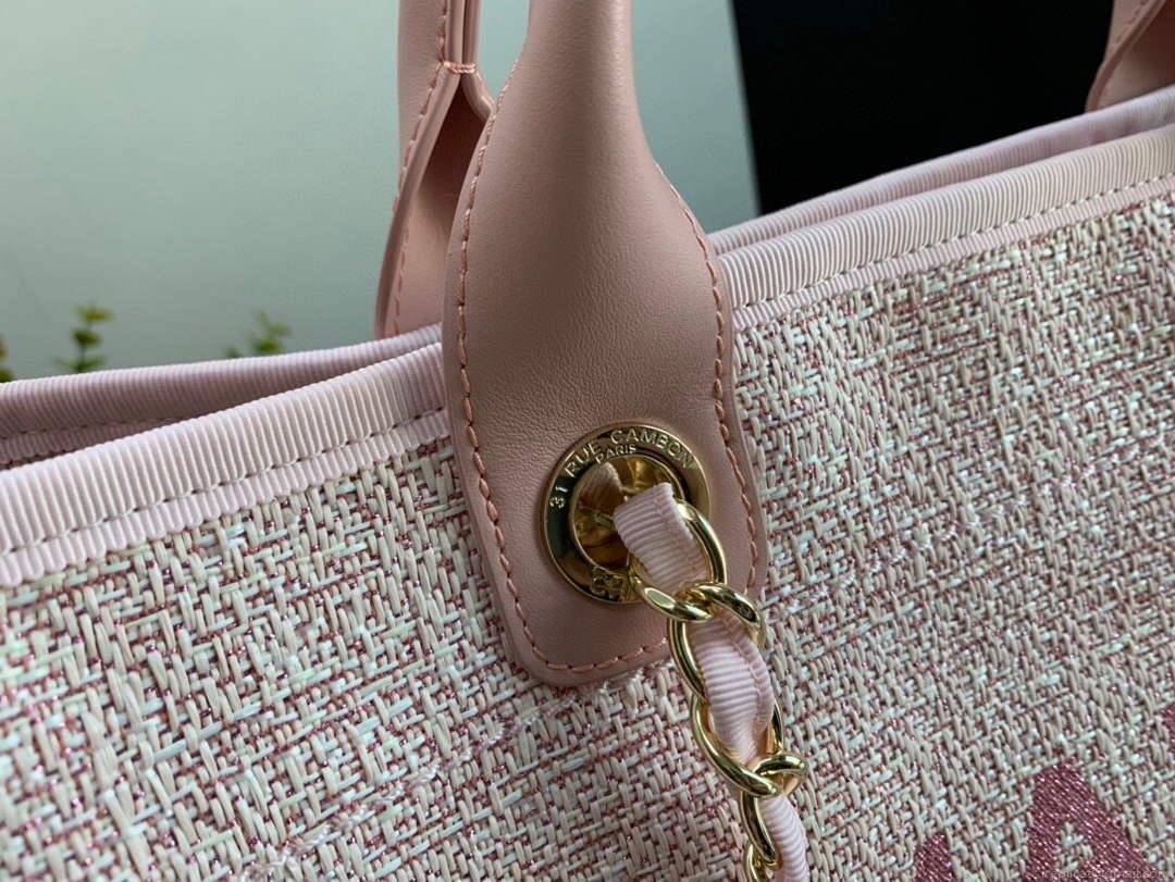 Chanel A66941 Chanel Large Shopping Bag Tote Shoulder Pink