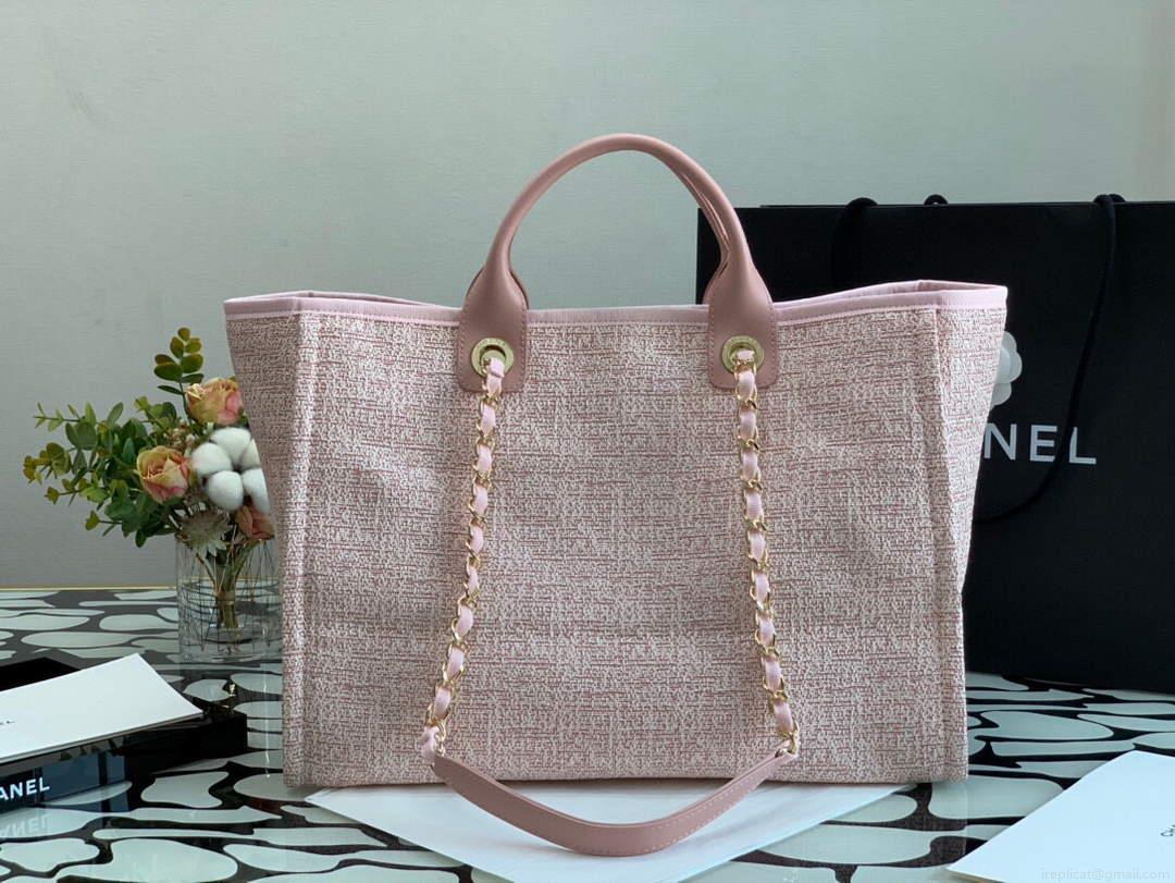 Chanel A66941 Chanel Large Shopping Bag Tote Shoulder Pink