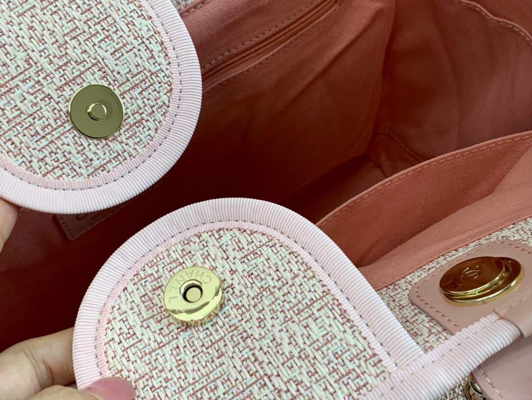 Chanel A66941 Chanel Large Shopping Bag Tote Shoulder Pink
