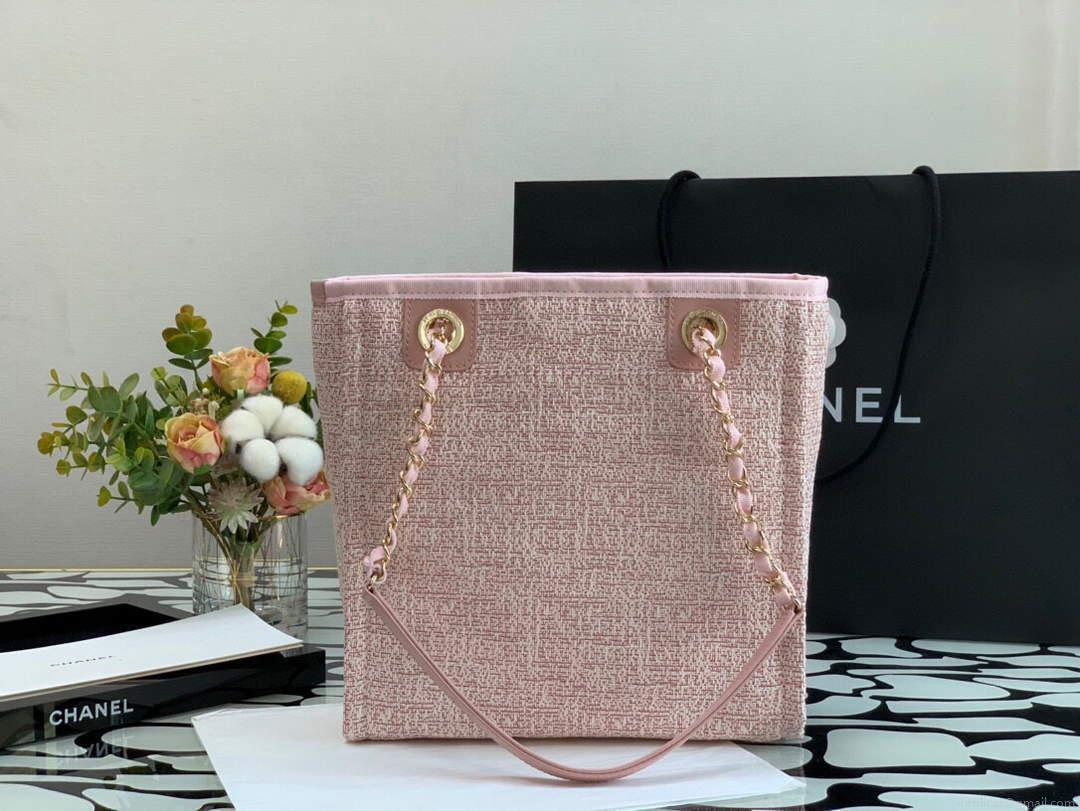Chanel A66941 Chanel Medium Shopping Bag Tote Shoulder Pink