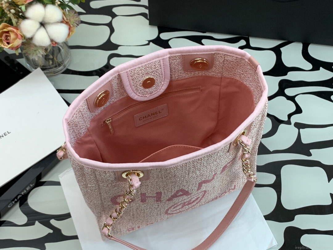 Chanel A66941 Chanel Medium Shopping Bag Tote Shoulder Pink