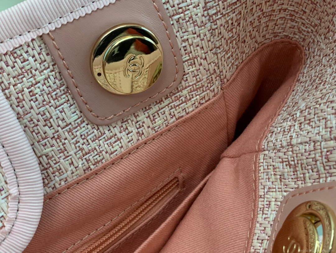 Chanel A66941 Chanel Medium Shopping Bag Tote Shoulder Pink
