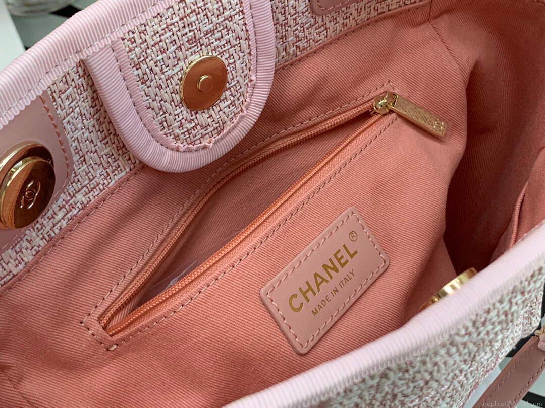 Chanel A66941 Chanel Medium Shopping Bag Tote Shoulder Pink