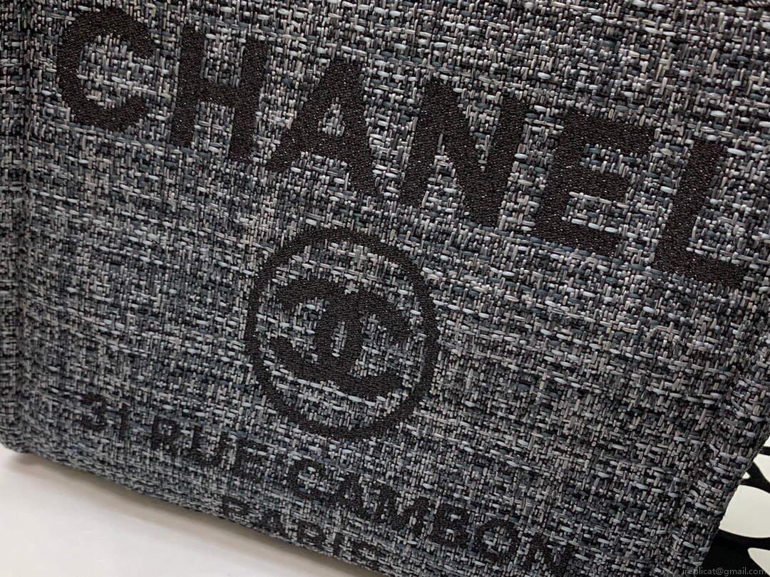 Chanel A66941 Chanel Medium Shopping Bag Tote Shoulder Black