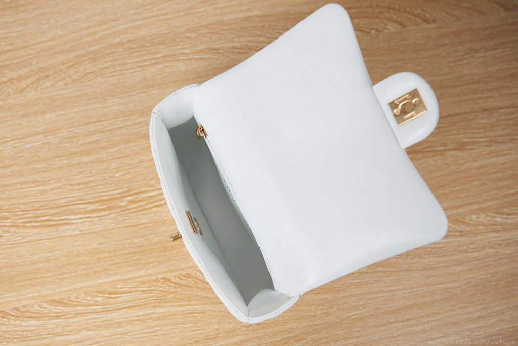 Chanel AS3113 Mini Flap Bag Lambskin White