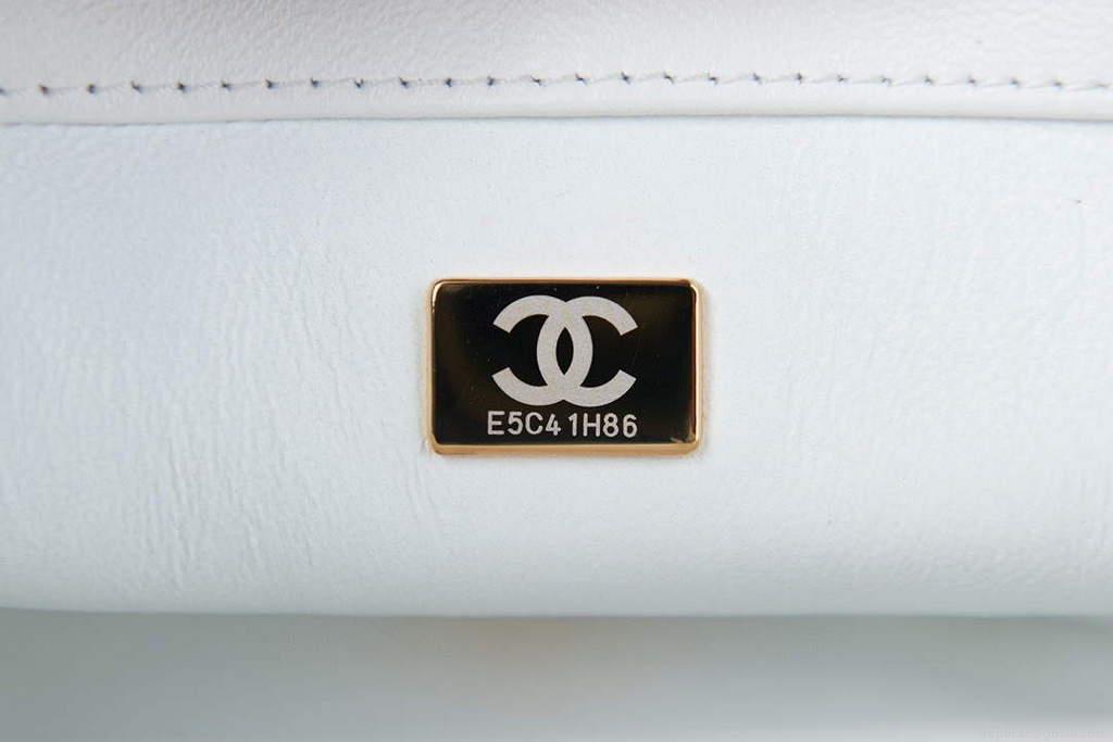 Chanel AS3113 Mini Flap Bag Lambskin White
