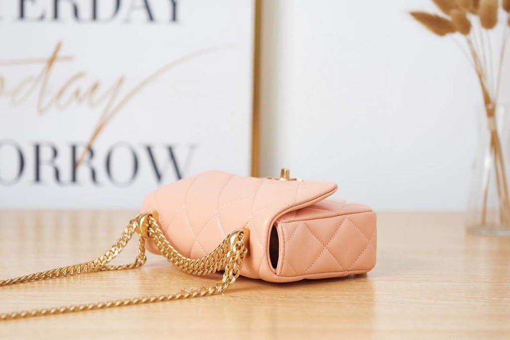 Chanel AS3113 Mini Flap Bag Lambskin Ocher Yellow