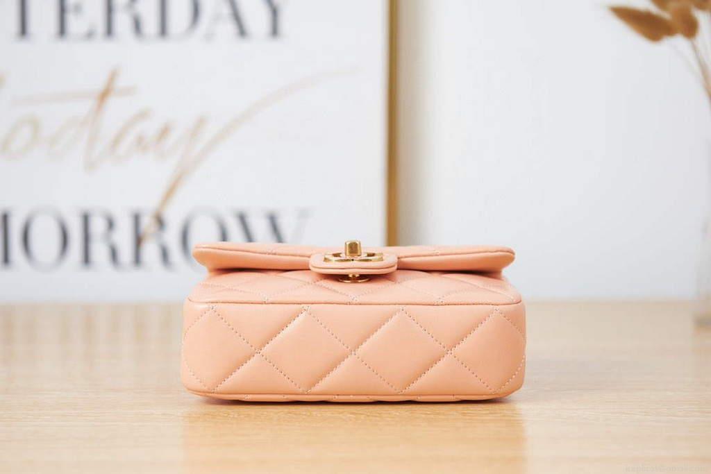 Chanel AS3113 Mini Flap Bag Lambskin Ocher Yellow