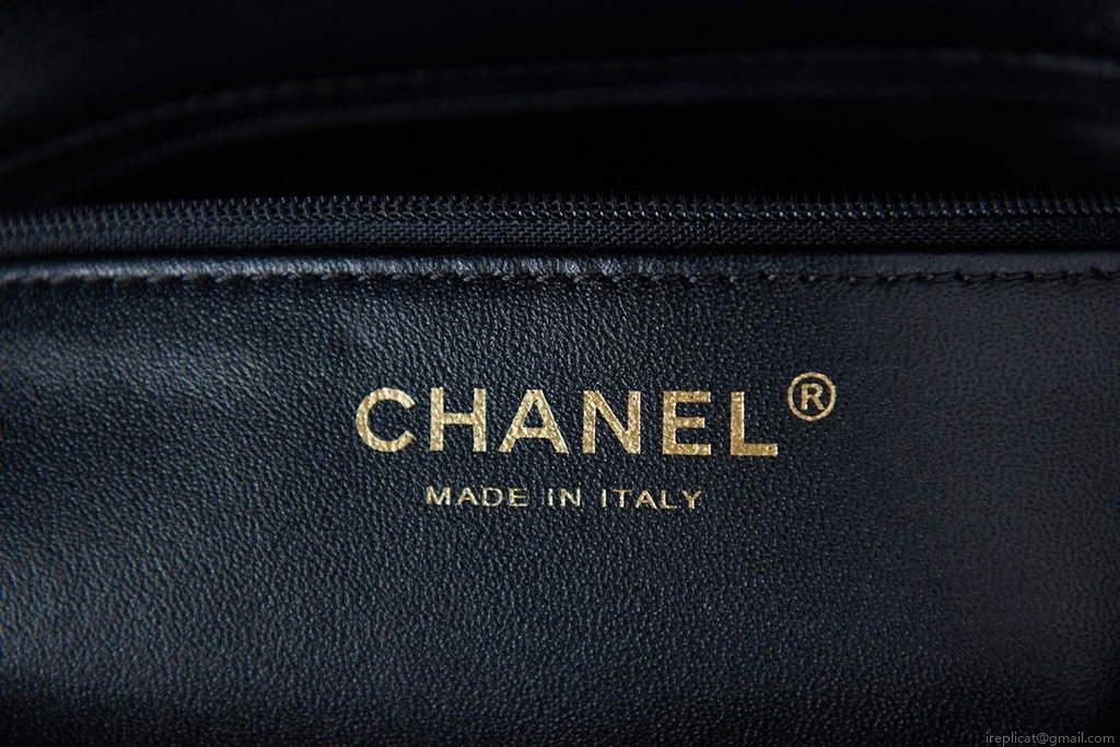 Chanel AS3114 Flap Bag Lambskin Black
