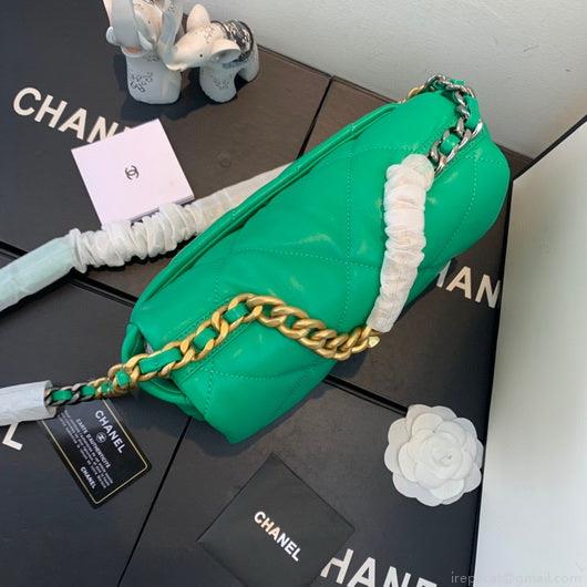 Chanel As1160 Chanel 19 Handbag Flap Lambskin Green