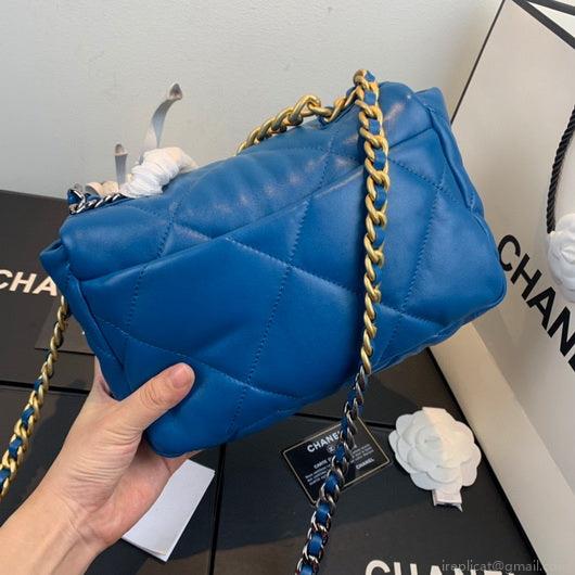 Chanel As1160 Chanel 19 Handbag Flap Lambskin dark blue