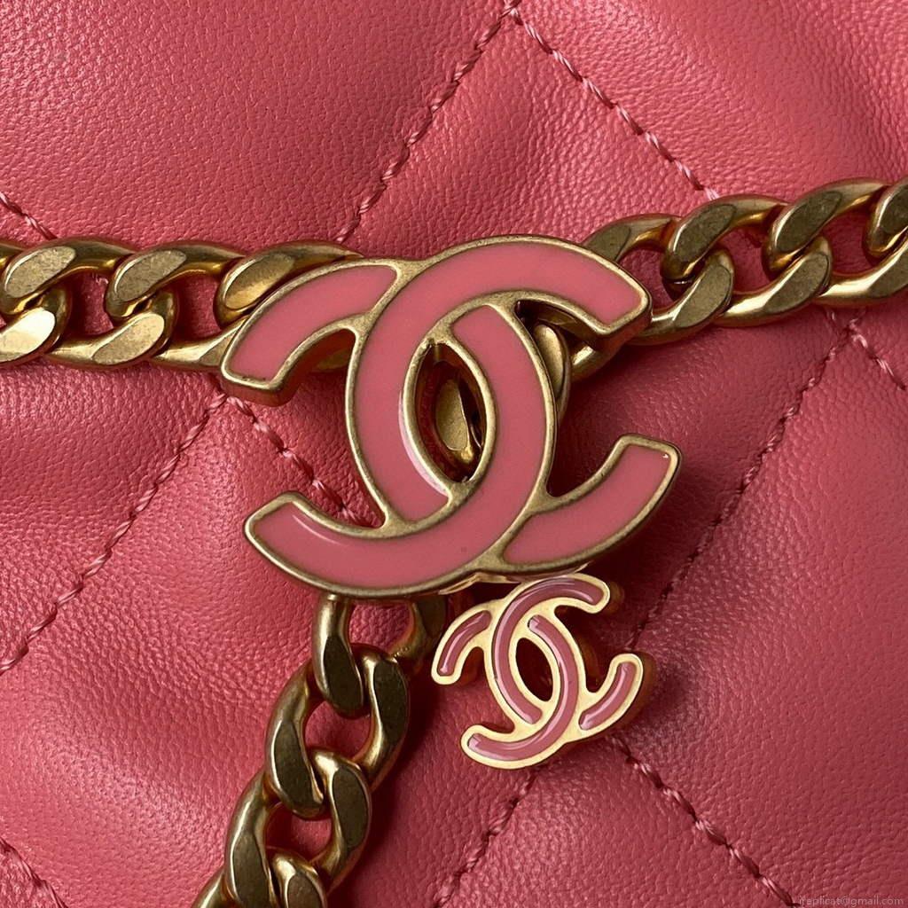 Chanel AS3117 Bucket Bag Lambskin Pink