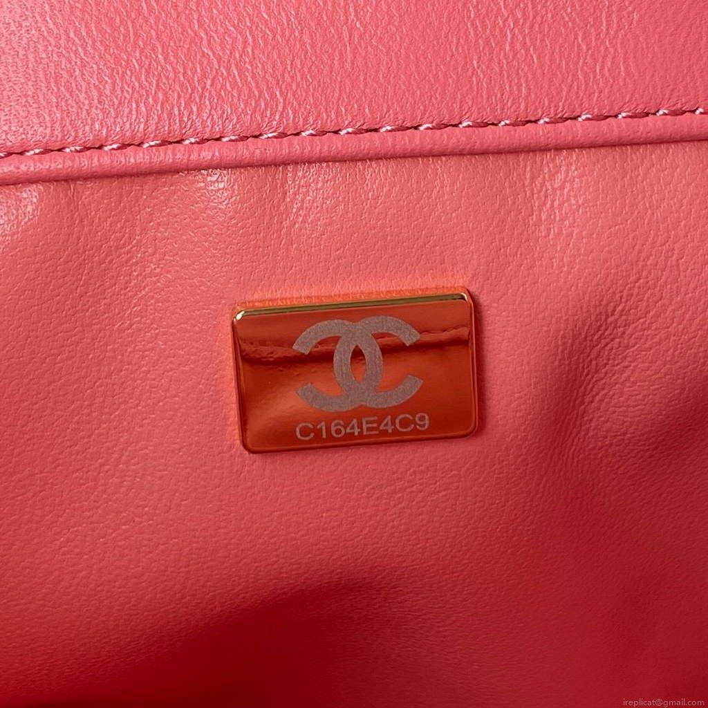 Chanel AS3117 Bucket Bag Lambskin Pink