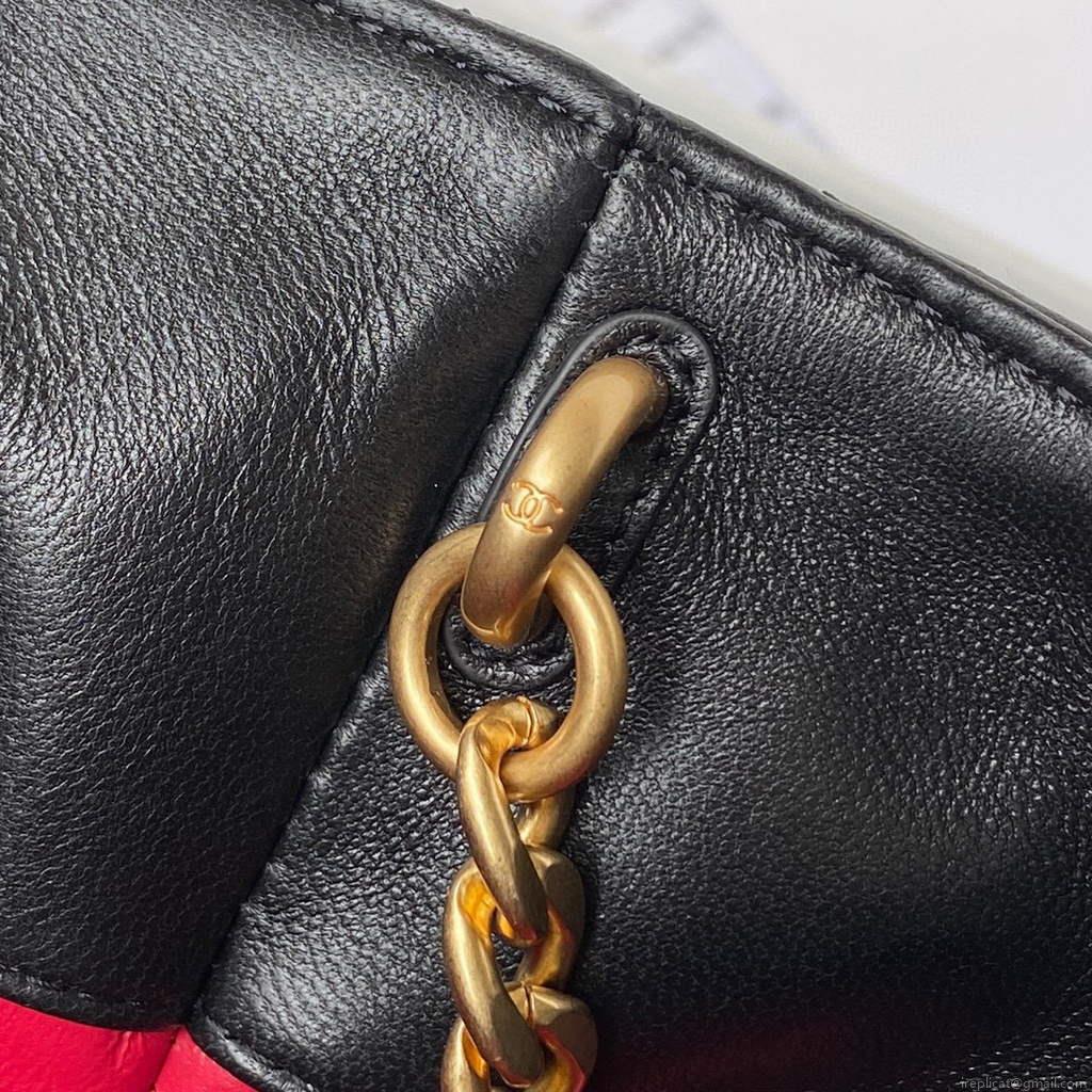 Chanel AS3117 Bucket Bag Lambskin Black