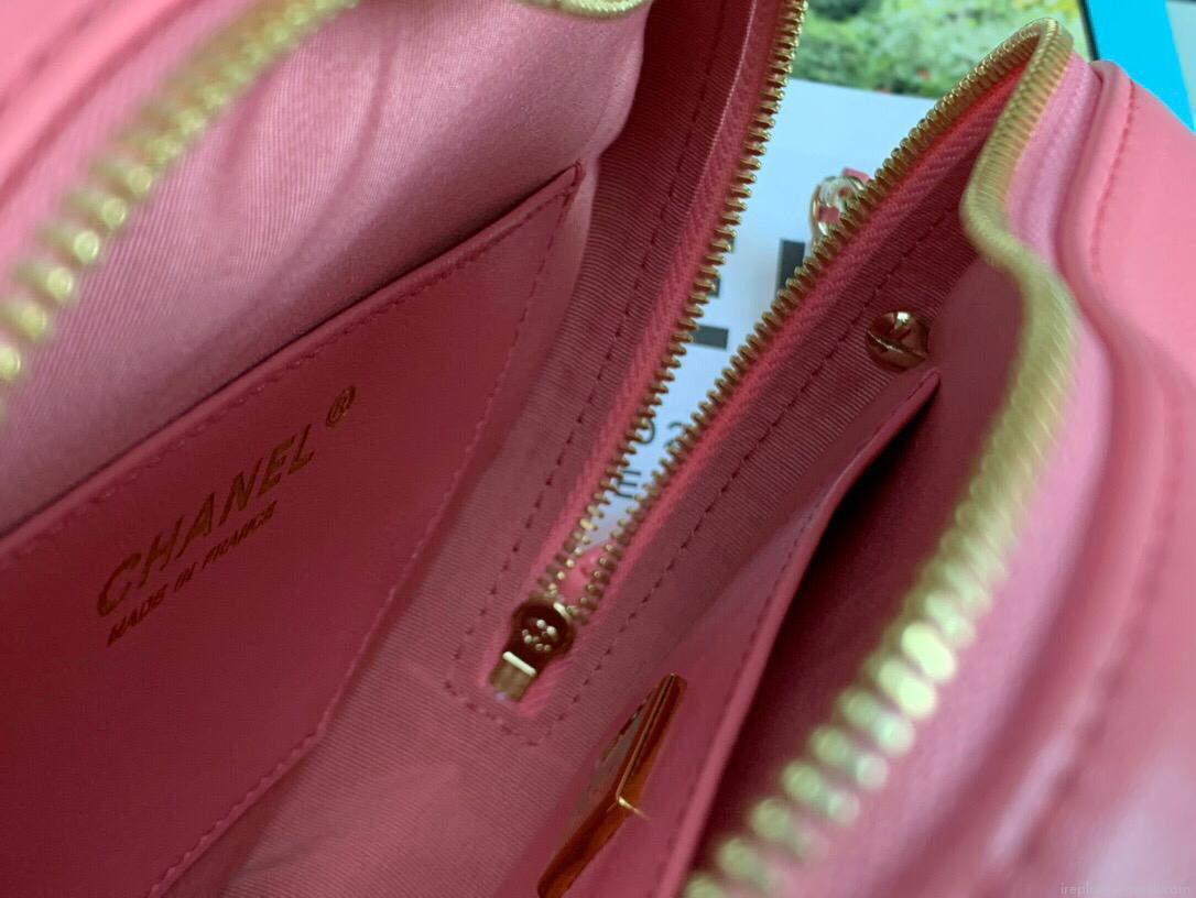 Chanel AS3191 Large Heart Bag Lambskin Rose Red