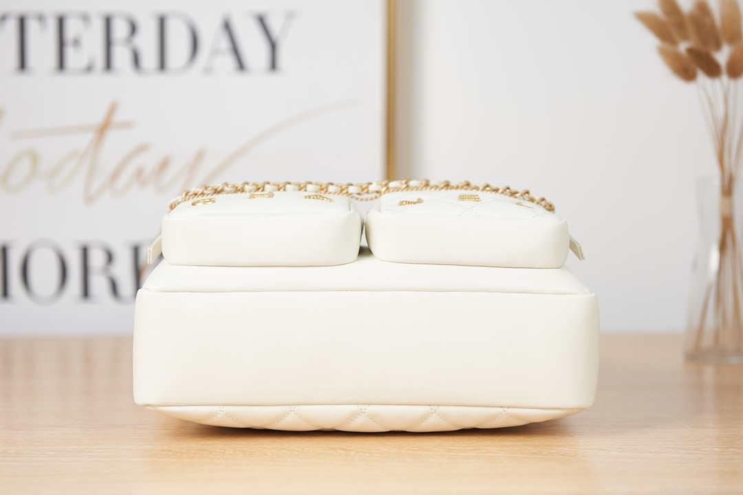 Chanel AS2924 Camera Case Bag White