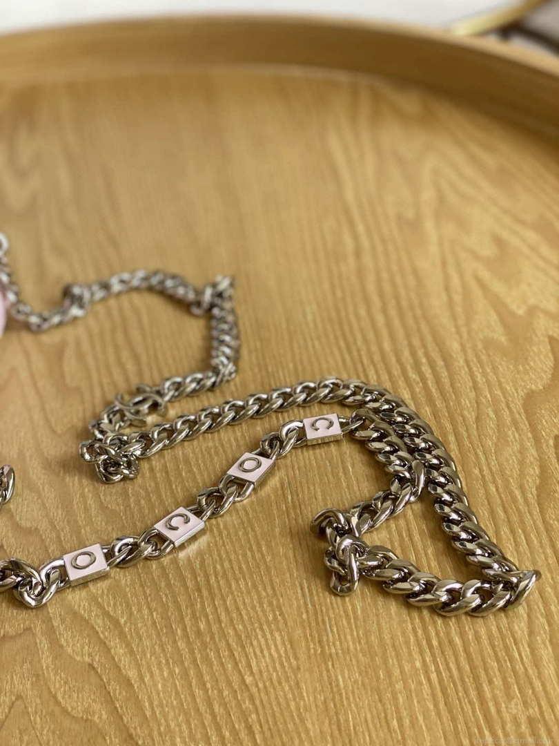 Chanel A81194 Vanity with chain Calfskin Sliver Pink