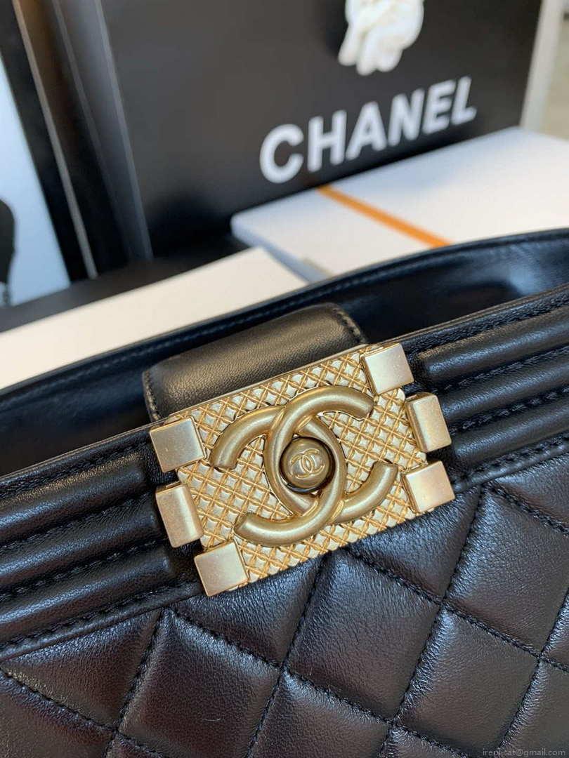 Chanel AP2902 Bucket Bag with Chain Chanel Lambskin Black