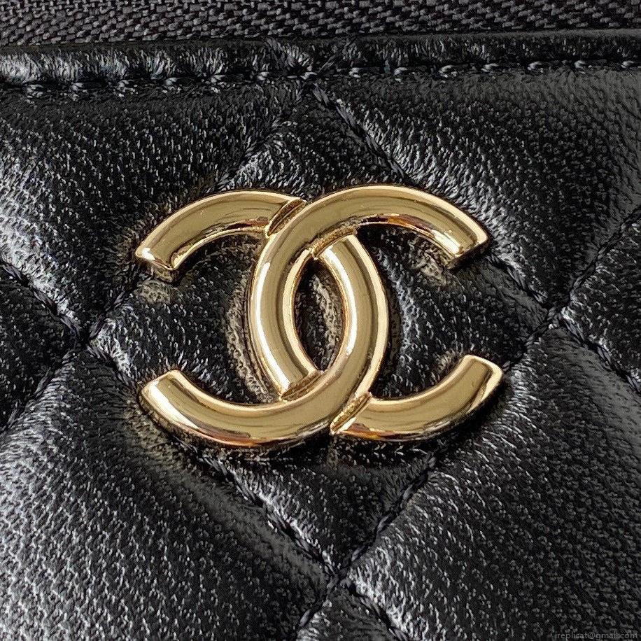Chanel Vanity Case Lambskin AP2730 Black