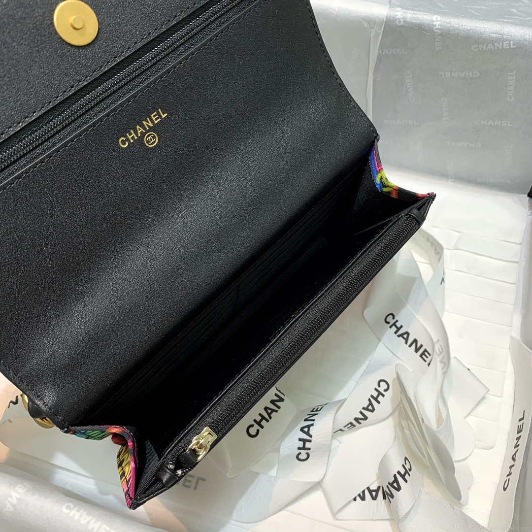 Chanel A81092 Chain Handbag Flap Graffiti Print Vintage multicolor gold