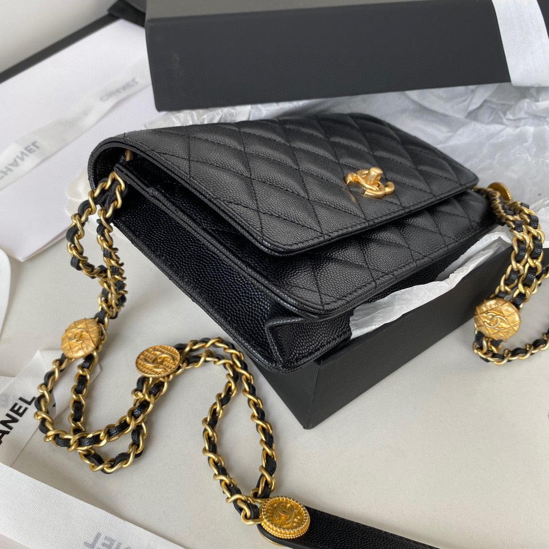 Chanel AP2840 Small Flap Bags Calfskin Black