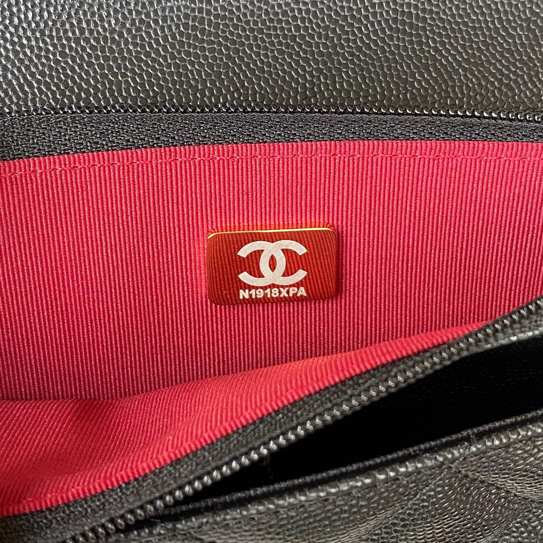 Chanel AP2840 Small Flap Bags Calfskin Black