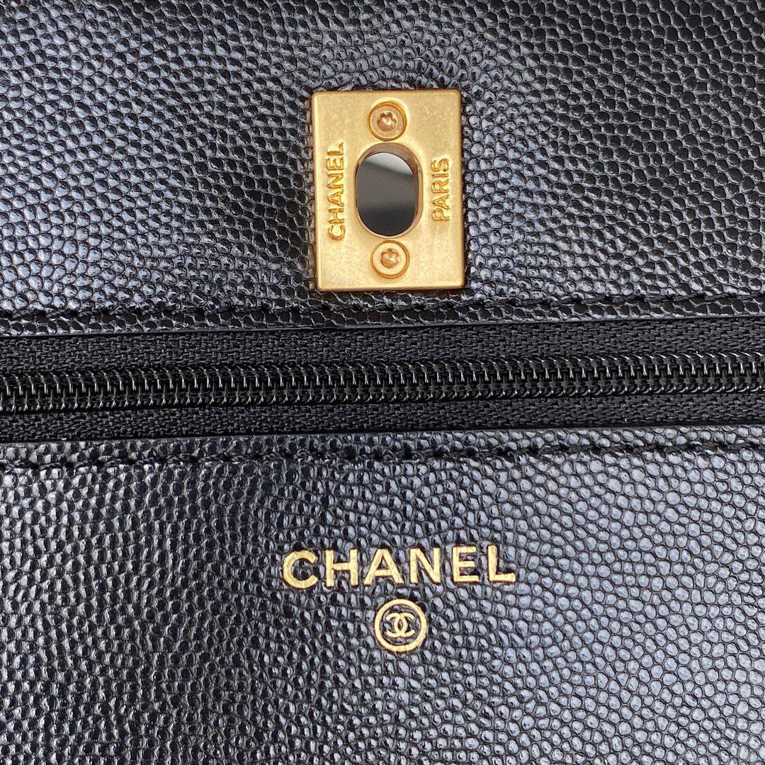 Chanel AP2840 Small Flap Bags Calfskin Black