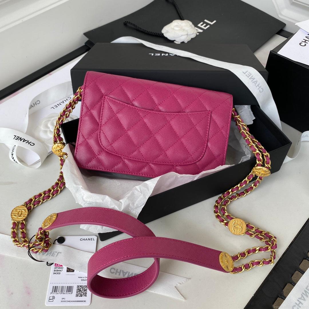Chanel AP2840 Small Flap Bags Calfskin Purple