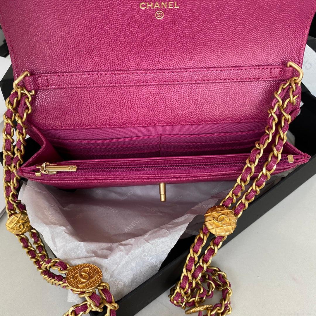 Chanel AP2840 Small Flap Bags Calfskin Purple