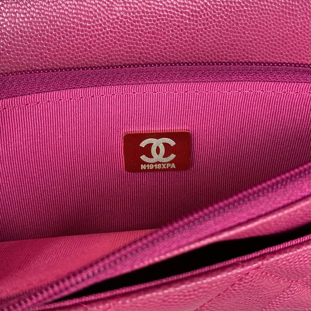 Chanel AP2840 Small Flap Bags Calfskin Purple