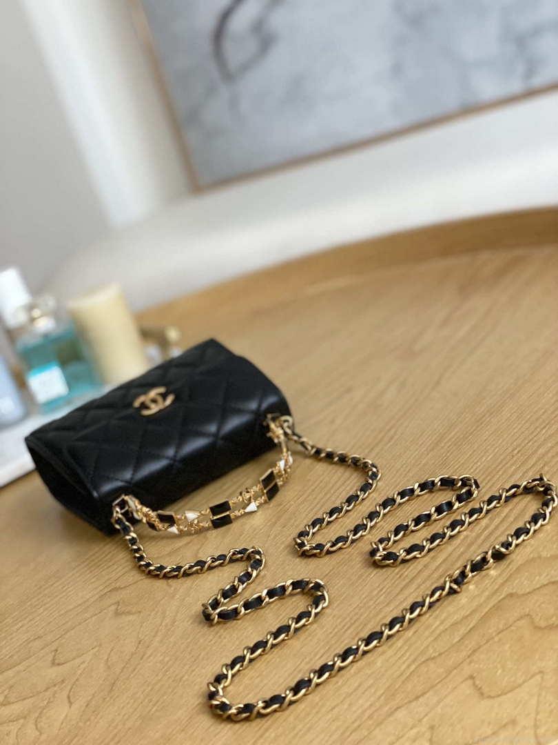 Chanel AP2944 Clutch with Chain Lambskin Black