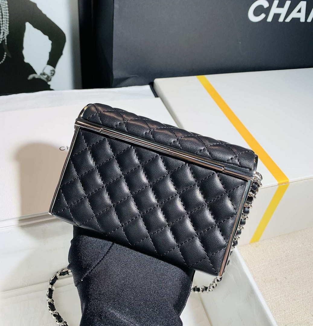 Chanel AS3308 22A Small Evening Bag Limited Edition Black Lambskin