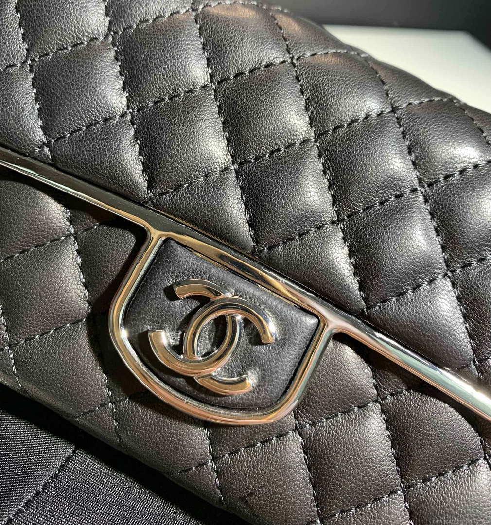 Chanel AS3308 22A Small Evening Bag Limited Edition Black Lambskin
