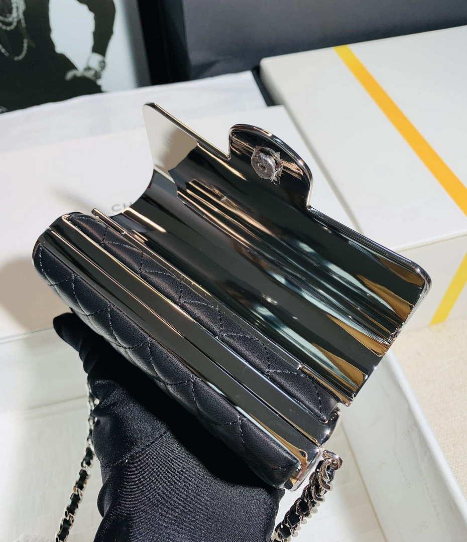 Chanel AS3308 22A Small Evening Bag Limited Edition Black Lambskin
