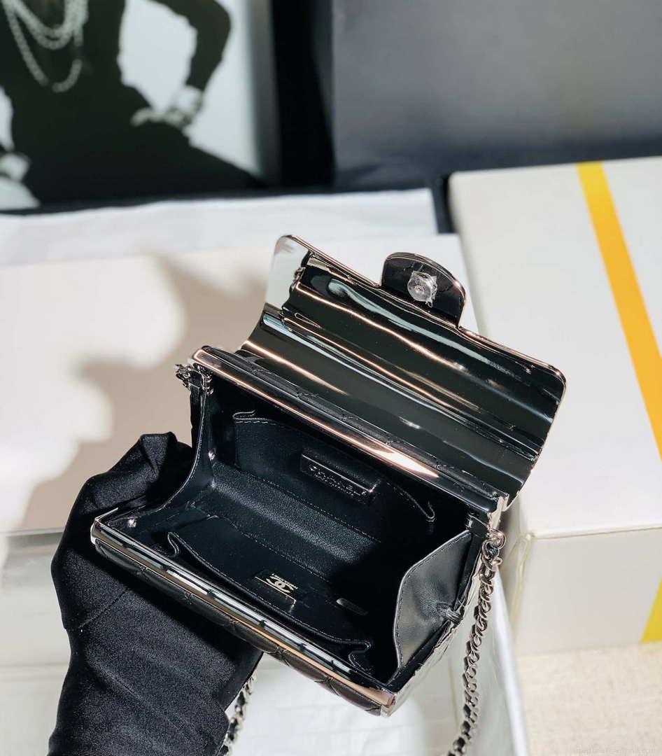 Chanel AS3308 22A Small Evening Bag Limited Edition Black Lambskin