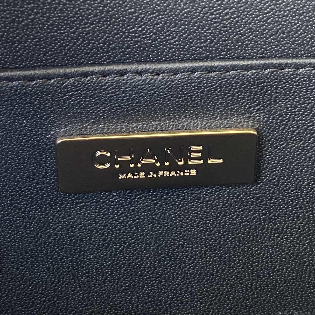 Chanel AS3345 Vanity Case Calfskin & Gold-Tone Metal Black