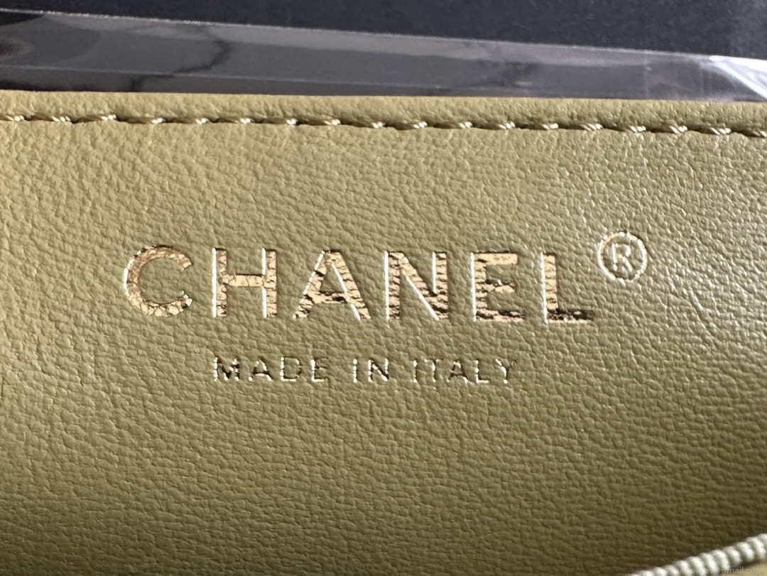 Chanel AS3737 Mini Flap Bag Lambskin Enamel & Gold-Tone Metal Yellow