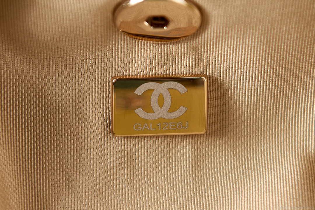 Chanel Backpack Duma Yellow Lambskin CC AS2908 Gold