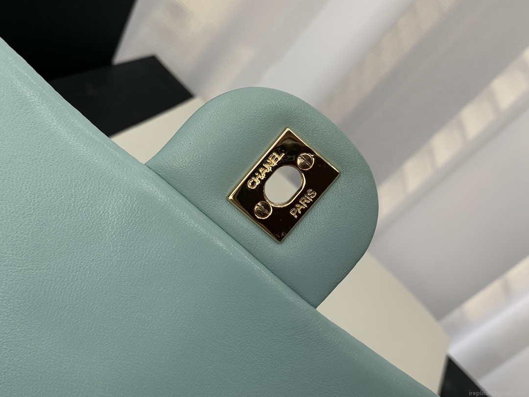 Chanel A91120 Backpack Vintage Lambskin Bag Blue