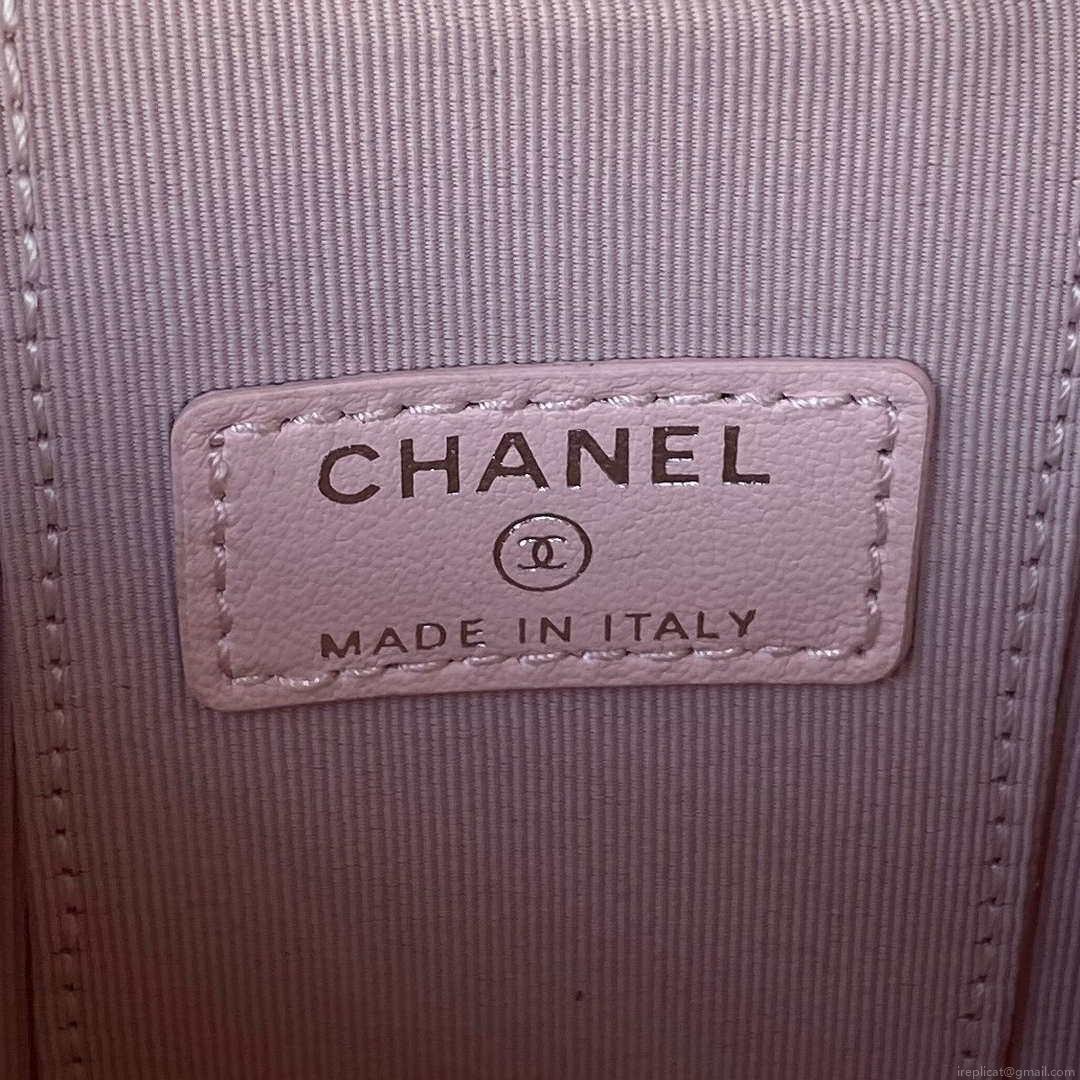 Chanel AP2718 Small Vanity With Chain Calfskin Pink
