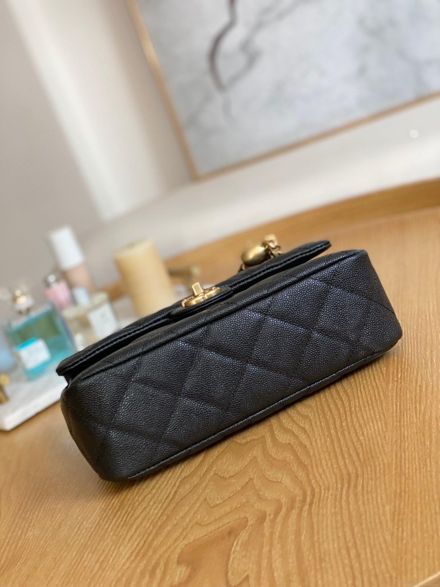 Chanel AS3921 Flap Chain Bag Calfskin Gold