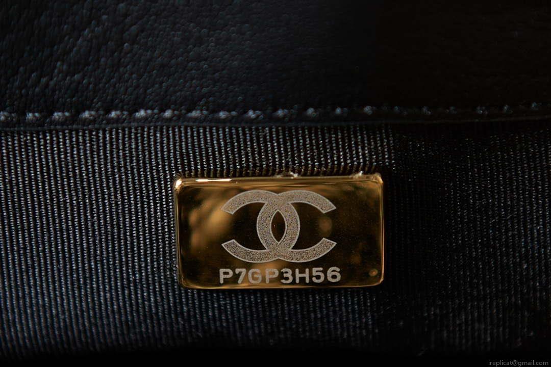 Chanel AS3611 Small Flap Bag Wool Tweed & Gold-Tone Metal White